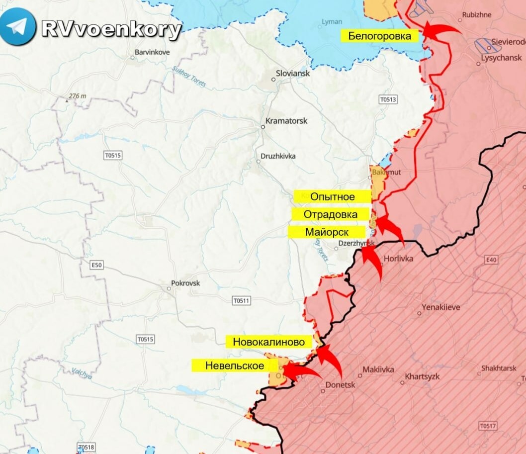 Карта донецкой области военные действия на сегодня на карте